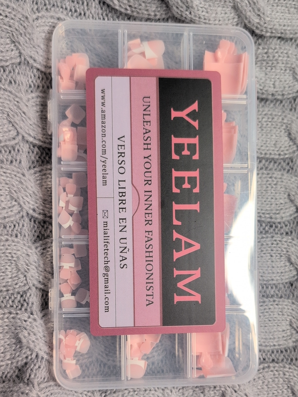 Yeelam Peach Pink Nail Tips – Women Bath & Body